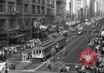 Image of Crowded Los Angeles Street during World War II Los Angeles California USA, 1944, second 9 stock footage video 65675040414