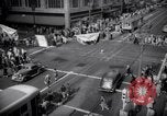 Image of Crowded Los Angeles Street during World War II Los Angeles California USA, 1944, second 31 stock footage video 65675040414
