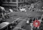 Image of Crowded Los Angeles Street during World War II Los Angeles California USA, 1944, second 32 stock footage video 65675040414
