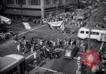 Image of Crowded Los Angeles Street during World War II Los Angeles California USA, 1944, second 40 stock footage video 65675040414