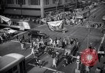 Image of Crowded Los Angeles Street during World War II Los Angeles California USA, 1944, second 43 stock footage video 65675040414