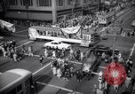 Image of Crowded Los Angeles Street during World War II Los Angeles California USA, 1944, second 46 stock footage video 65675040414