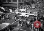 Image of Crowded Los Angeles Street during World War II Los Angeles California USA, 1944, second 47 stock footage video 65675040414