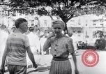 Image of World War 2 internees at University of Santo Tomas Manila Manila Philippines, 1945, second 34 stock footage video 65675040430