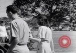 Image of World War 2 internees at University of Santo Tomas Manila Manila Philippines, 1945, second 49 stock footage video 65675040430