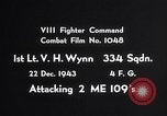 Image of German ME-109 aircraft shot down Germany, 1943, second 6 stock footage video 65675040449