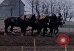 Image of Farmer plowing field New York United States USA, 1970, second 30 stock footage video 65675040534