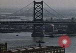 Image of Tugboat on Delaware River and Philadelphia scenes Philadelphia Pennsylvania USA, 1970, second 19 stock footage video 65675040535