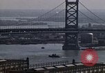 Image of Tugboat on Delaware River and Philadelphia scenes Philadelphia Pennsylvania USA, 1970, second 23 stock footage video 65675040535