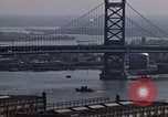 Image of Tugboat on Delaware River and Philadelphia scenes Philadelphia Pennsylvania USA, 1970, second 24 stock footage video 65675040535