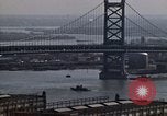 Image of Tugboat on Delaware River and Philadelphia scenes Philadelphia Pennsylvania USA, 1970, second 26 stock footage video 65675040535