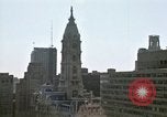 Image of Tugboat on Delaware River and Philadelphia scenes Philadelphia Pennsylvania USA, 1970, second 38 stock footage video 65675040535