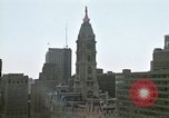 Image of Tugboat on Delaware River and Philadelphia scenes Philadelphia Pennsylvania USA, 1970, second 49 stock footage video 65675040535