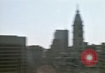 Image of Tugboat on Delaware River and Philadelphia scenes Philadelphia Pennsylvania USA, 1970, second 55 stock footage video 65675040535