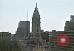 Image of Tugboat on Delaware River and Philadelphia scenes Philadelphia Pennsylvania USA, 1970, second 56 stock footage video 65675040535