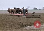 Image of Farmer with horses and mules plows field New York United States USA, 1970, second 10 stock footage video 65675040536