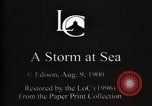 Standbild ein Sturm auf See Atlantik, 1900, aus Sekunde 3 historischem Filmmaterial Videoclip 65675040578