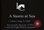Standbild ein Sturm auf See Atlantik, 1900, aus Sekunde 5 historischem Filmmaterial Videoclip 65675040578