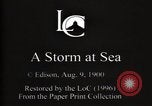Standbild ein Sturm auf See Atlantik, 1900, aus Sekunde 6 historischem Filmmaterial Videoclip 65675040578