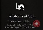 Standbild ein Sturm auf See Atlantik, 1900, aus Sekunde 7 historischem Filmmaterial Videoclip 65675040578