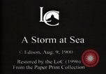 Standbild ein Sturm auf See Atlantik, 1900, aus Sekunde 8 historischem Filmmaterial Videoclip 65675040578