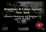 Image of Broadway and Union Square New York United States USA, 1903, second 3 stock footage video 65675040614