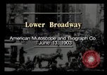 Image of Lower Broadway New York City USA, 1903, second 1 stock footage video 65675040615