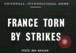 Standbild Streiks Paris Frankreich, 1947, aus Sekunde 1 historischem Filmmaterial Videoclip 65675040649