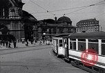 Image of Frankfurt Central Station one year after World War 2 Frankfurt Germany, 1946, second 8 stock footage video 65675040670