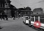 Image of Frankfurt Central Station one year after World War 2 Frankfurt Germany, 1946, second 9 stock footage video 65675040670