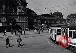 Image of Frankfurt Central Station one year after World War 2 Frankfurt Germany, 1946, second 11 stock footage video 65675040670