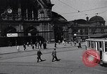 Image of Frankfurt Central Station one year after World War 2 Frankfurt Germany, 1946, second 13 stock footage video 65675040670