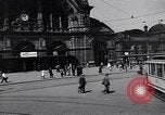 Image of Frankfurt Central Station one year after World War 2 Frankfurt Germany, 1946, second 14 stock footage video 65675040670
