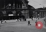 Image of Frankfurt Central Station one year after World War 2 Frankfurt Germany, 1946, second 15 stock footage video 65675040670