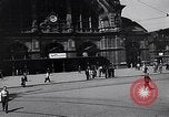 Image of Frankfurt Central Station one year after World War 2 Frankfurt Germany, 1946, second 17 stock footage video 65675040670