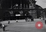Image of Frankfurt Central Station one year after World War 2 Frankfurt Germany, 1946, second 18 stock footage video 65675040670