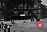 Image of Frankfurt Central Station one year after World War 2 Frankfurt Germany, 1946, second 20 stock footage video 65675040670