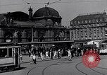 Image of Frankfurt Central Station one year after World War 2 Frankfurt Germany, 1946, second 32 stock footage video 65675040670
