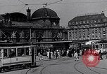 Image of Frankfurt Central Station one year after World War 2 Frankfurt Germany, 1946, second 33 stock footage video 65675040670