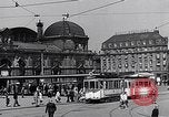 Image of Frankfurt Central Station one year after World War 2 Frankfurt Germany, 1946, second 44 stock footage video 65675040670