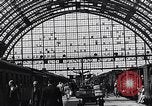 Image of Frankfurt Central Station one year after World War 2 Frankfurt Germany, 1946, second 57 stock footage video 65675040670