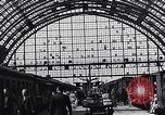 Image of Frankfurt Central Station one year after World War 2 Frankfurt Germany, 1946, second 58 stock footage video 65675040670