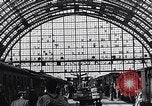 Image of Frankfurt Central Station one year after World War 2 Frankfurt Germany, 1946, second 62 stock footage video 65675040670