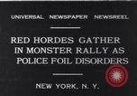 Image of Red Hordes New York United States USA, 1931, second 1 stock footage video 65675040714