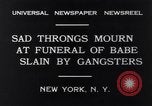 Image of Michael Vengalli funeral procession New York City USA, 1931, second 8 stock footage video 65675040716