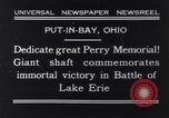 Image Perry Memorial Put-In-Bay Ohio USA, 1931, de la seconde 1 séquences d'archives historiques vidéo 65675040718