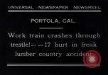 Image accident de train Portola California USA, 1931, de la seconde 1 séquences d'archives historiques vidéo 65675040719