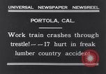 Image accident de train Portola California USA, 1931, de la seconde 4 séquences d'archives historiques vidéo 65675040719