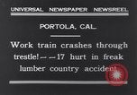 Image accident de train Portola California USA, 1931, de la seconde 8 séquences d'archives historiques vidéo 65675040719