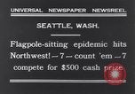 Image of Pole-sitting Seattle Washington USA, 1931, second 3 stock footage video 65675040720